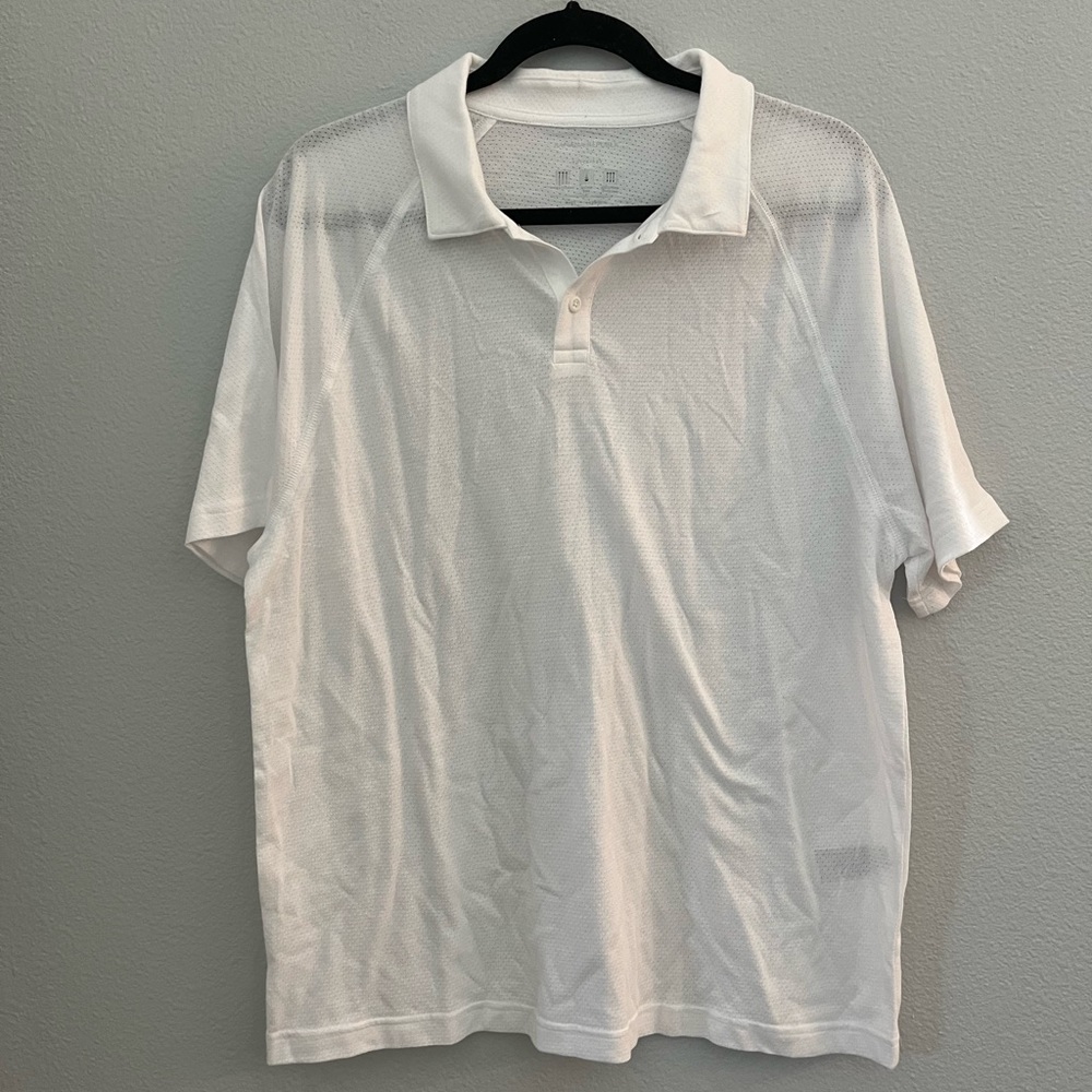 Banana Republic White Polo Shirt
